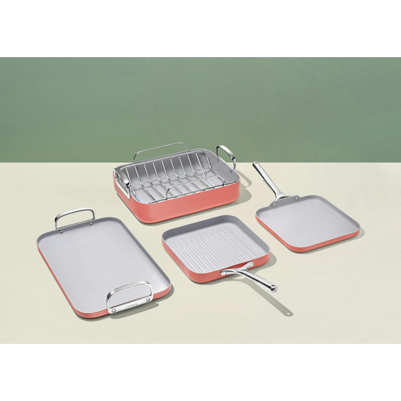 Caraway 5Pc Square Cookware Set, Perracotta