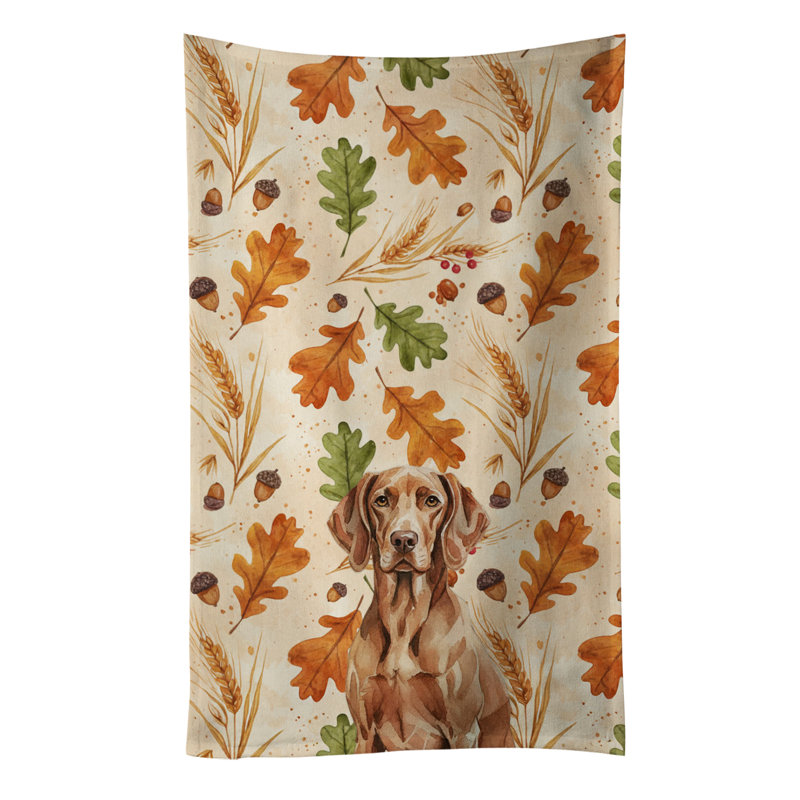 Liver Pointer Heirloom Fall Kitchen Towel, Liver Pointer