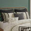 Housse de couette en coton et lin avec style et boutons modernes