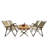 Multi-Function Foldable And Portable Dining Set, 1 Dining Table & 4 Folding Chairs, Indoor And Outdoor Universal