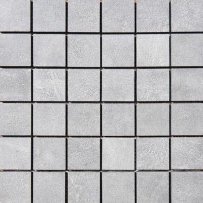 Gray 2x2 Porcelain Mosaic Tile