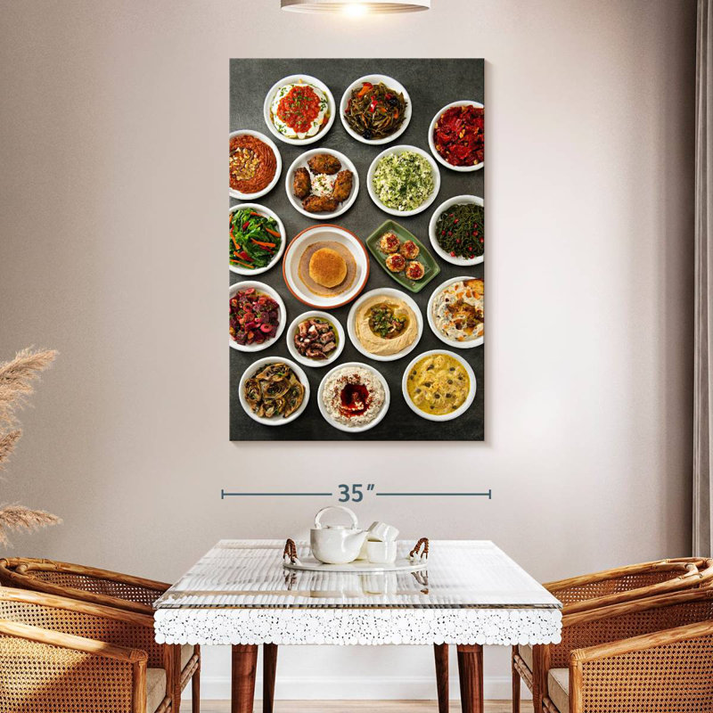 Yarlin Turkish Meze Spread, 51" H x 34" W