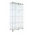 Two-Door  Tawny  Glass Display Cabinet 4 Shelves With Door-1070596516