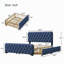Grand lit plateforme avec rangement Jhangir