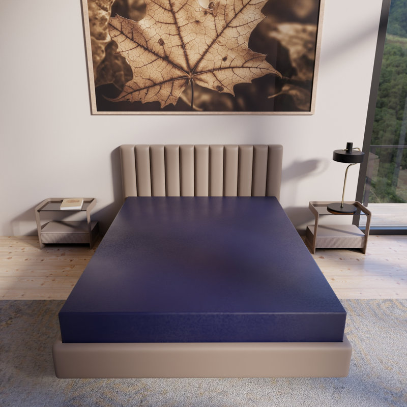 Matelas mi-ferme mi-ferme en nylon et vinyle résistant à l'eau, silencieux et doux, Lit double, 9"