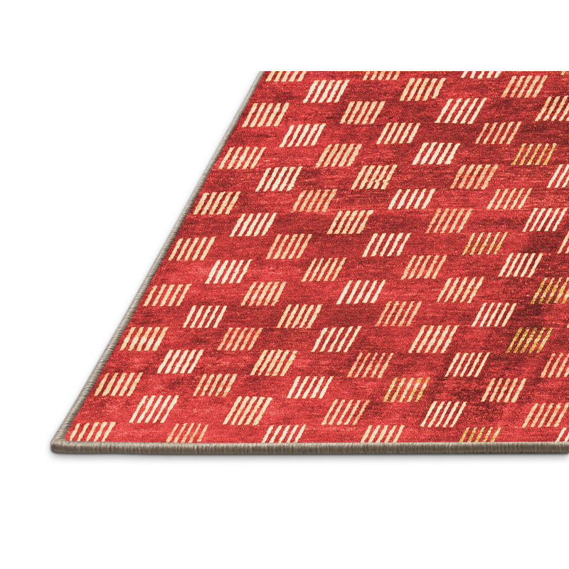 Checkered Indoor Rug, Rectangle 2' x 3'