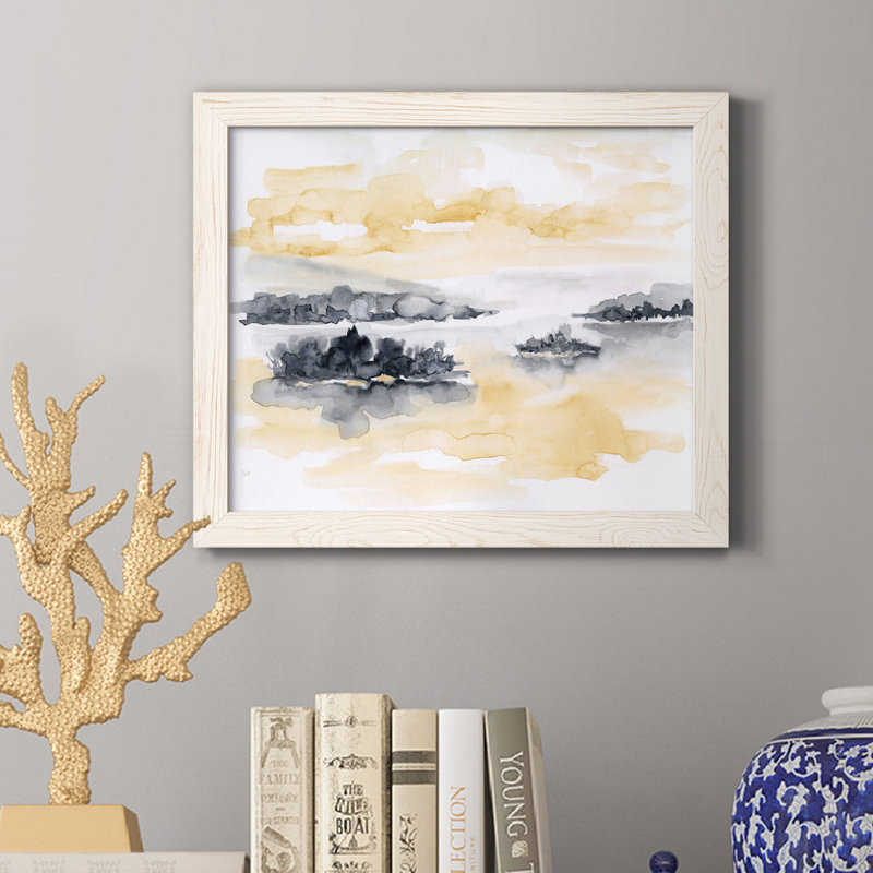 Whispering Wind I - Cadre photo, reproduction d'art sur papier, H 24 po x l 18 po x P 1,5 po, Blanc