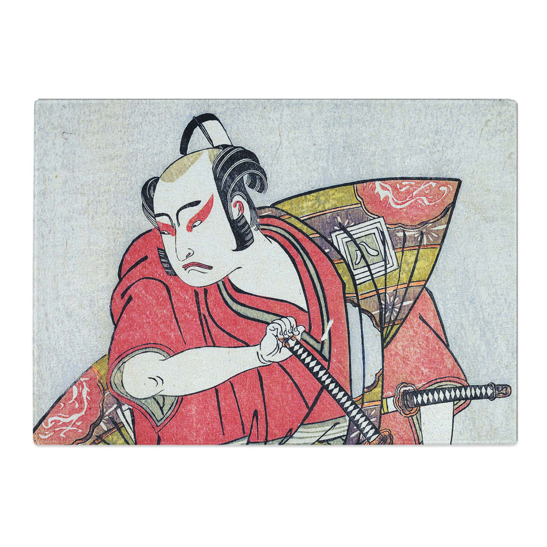 Tempered Glass Ichikawa Yaozo by Katsukawa Shunsho Chopping Board