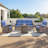 Amaris 7-Piece Outdoor Wicker Patio Conversation Set With Fire Pit Table, Swivel Gliders And Ottomans-436450005-436450004-436450006