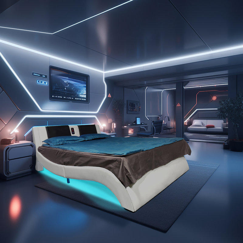 Sophisticated Platform Bed With Advanced Features