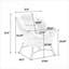 Fauteuil d'appoint compact avec repose-pieds, fauteuil de détente rembourré en tissu pour petits espaces, bleu classique-235369109