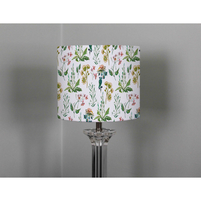 Cotton Drum Lamp Shade ( Uno ), 22cm H x 25cm W x 25cm D