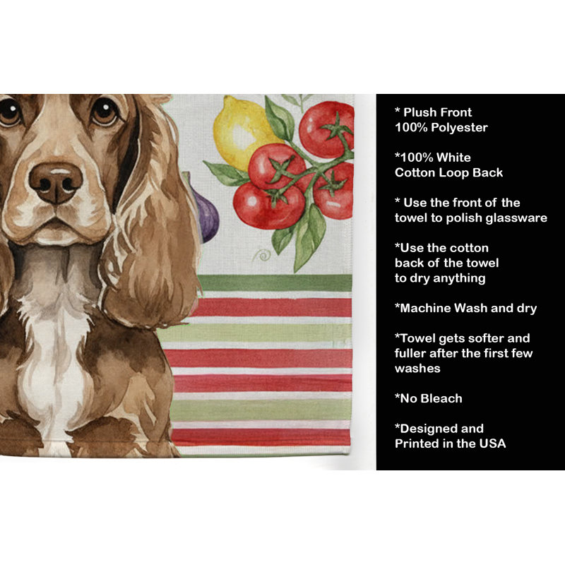 Serviette de cuisine chocolat Cocker Spaniel, Chocolate Cocker Spaniel