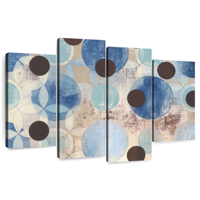 Avery Blue Dots, 48"H x 75"W