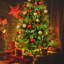 Arbre de Noël artificiel avec guirlandes de lumières DEL-930530732