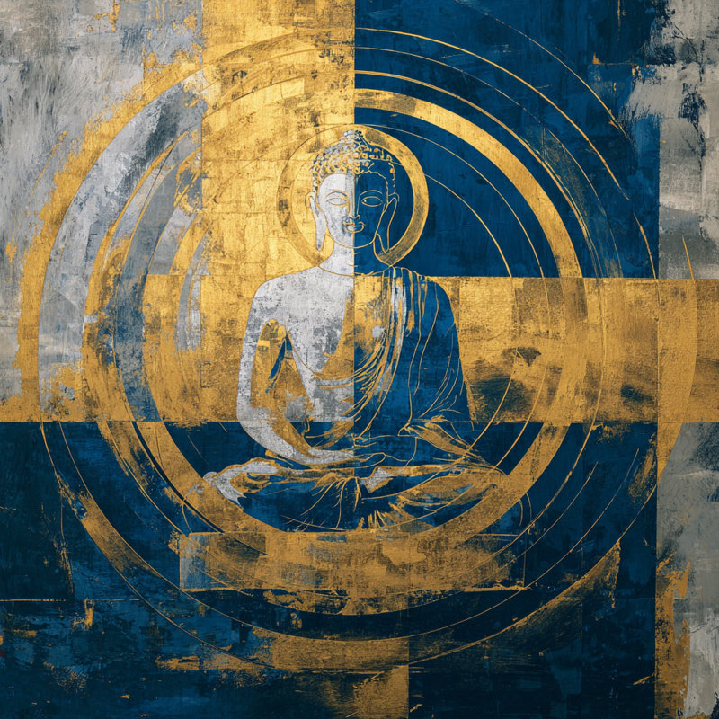 Art mural sur toile tendue Sacred Stillness, H 20 po x l 20 po x P 1,5 po