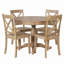 Ensemble de table de salle à manger moderne 5 pièces pour 4