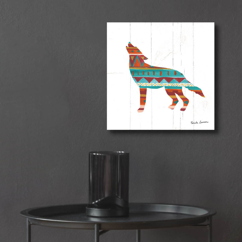  «Southwestern Vibes 6» par Farida Zaman, art mural en verre acrylique, 12 po x 12 po