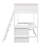 Twin Loft Bed With Desk And Bookcase-460149249