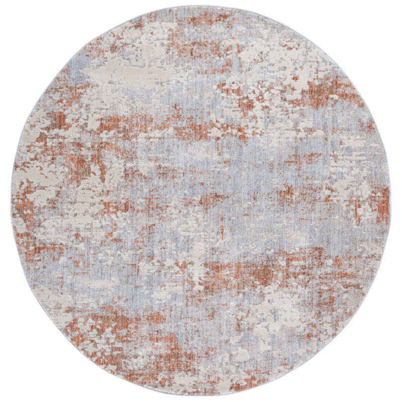 Tapis abstrait Scarlett 408 Performance, Rond 6 pi 7 po