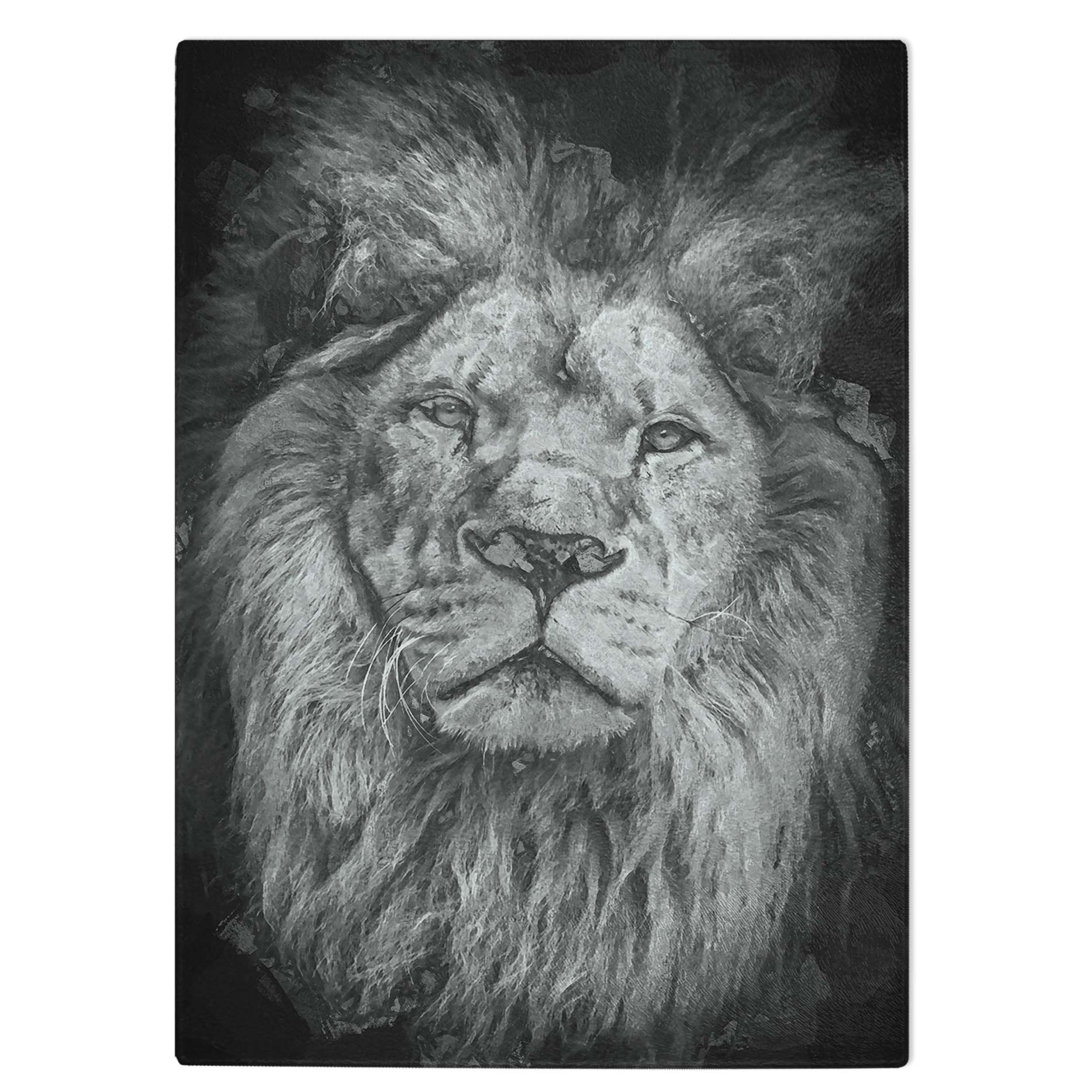 Tempered Glass The Proud Lion in Abstract Chopping Board