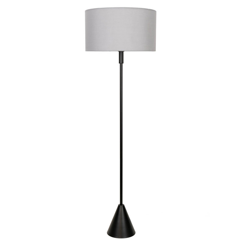 131.5cm Matte Traditional Floor Lamp, Grey