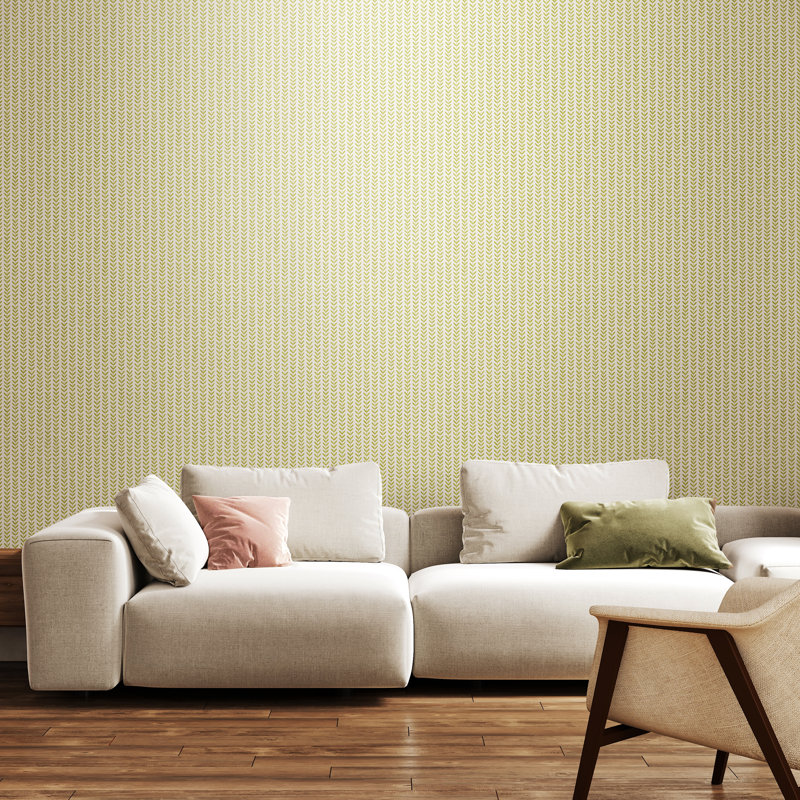 Cipriano 10m x 50cm Matte Wallpaper Roll, Green