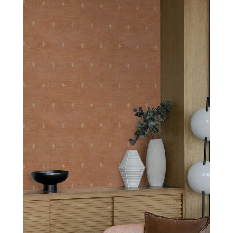  Papier peint sans motif Design Deer, Rouille
