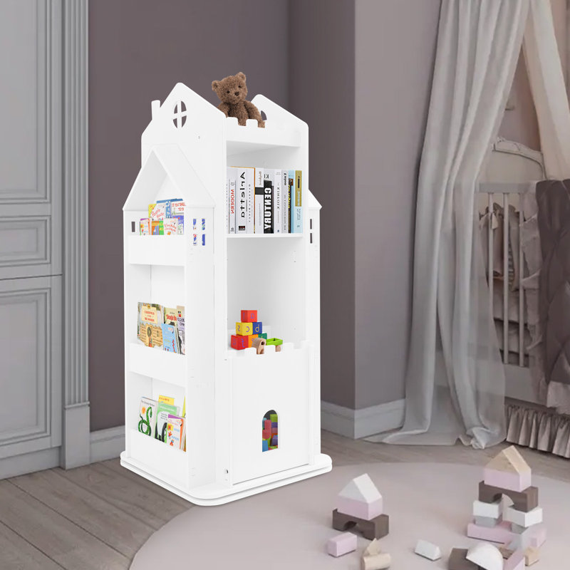 Bibliothèque de rangement pour jouets Castle, Blanc