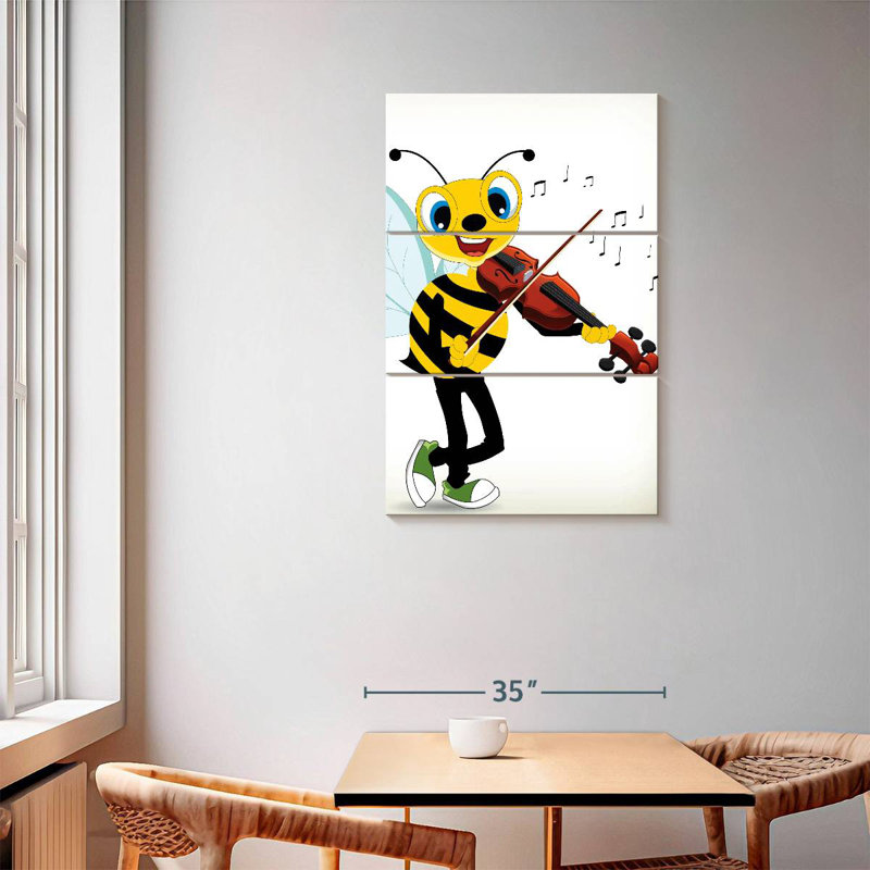 Bee Playing Violin, 57" H x 36" W