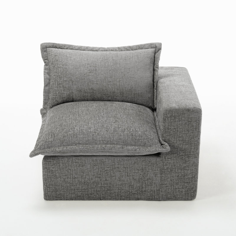 Upholstered Armchair, Grey
