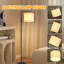  Lampe sur pied avec interrupteur au pied et ampoule incluse