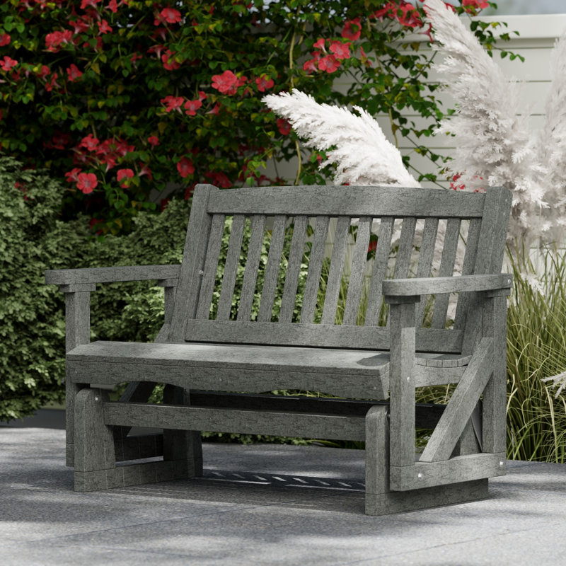 Fauteuil oscillant classique Mission, Gris foncé