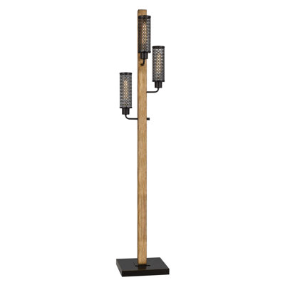 Ahmiyah 61'' Brown Tree Floor Lamp