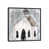 Distressed Black Framed Canvas Canvas n'est pas disponible