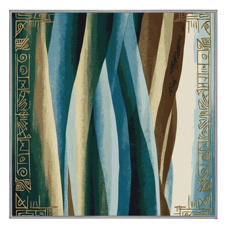Lunar Shores Rug, Square 4'