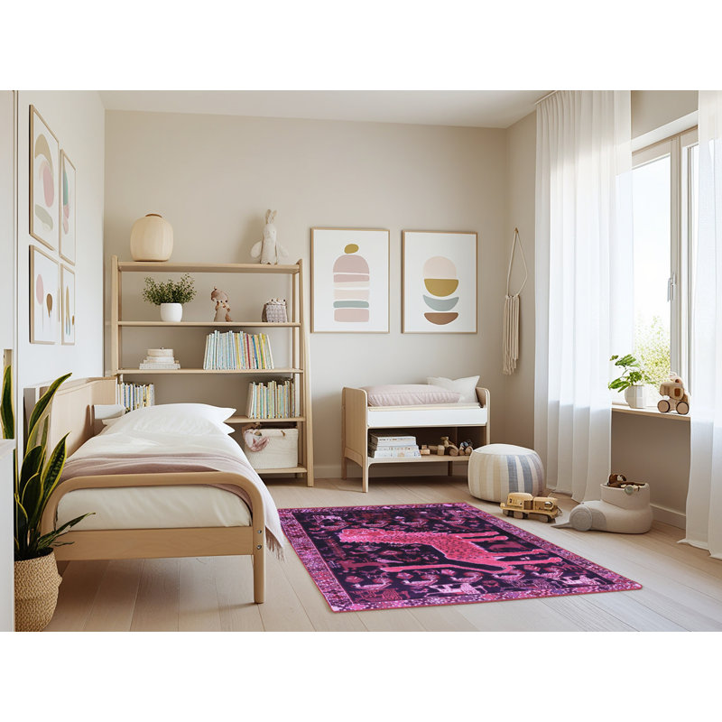 Tapis mauve Traditional 706, Rectangle 3 pi x 5 pi