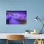 Abstract Waves Abstract Elegant Modern Violet Wall Art Print 1 Piece Wrapped Canvas Wall Art-1110383604