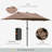 Icarus 4.4m x 2.6m Rectangular Traditional Parasol-1412801723