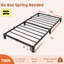 Cadre de lit plateforme en métal robuste de 6 pouces Support de lattes en fer durable et pieds Capacité de 800 lb Aucun sommier requis ni vis requises-443828205-443828203
