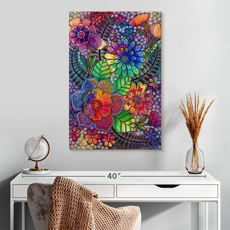 Harnek Bohemian Blooms II, H 30 po x l 20 po