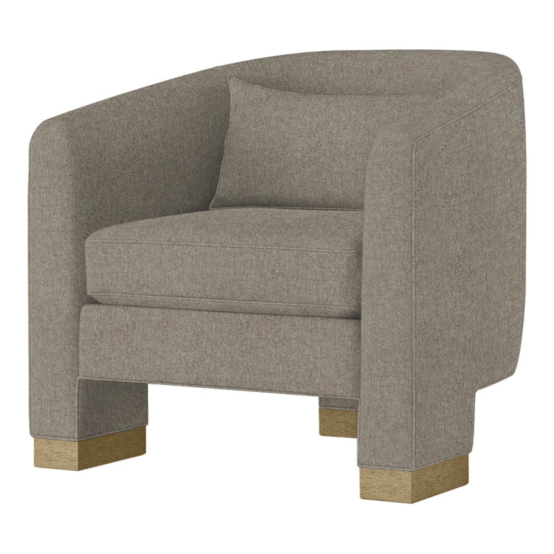 Fauteuil demi-tonneau Admiral, Hanover Twilight (tissu performance) 1354-94, Dune