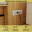 Armoire lit escamotable moderne avec tiroir de rangement, station de charge USB et conception pliable