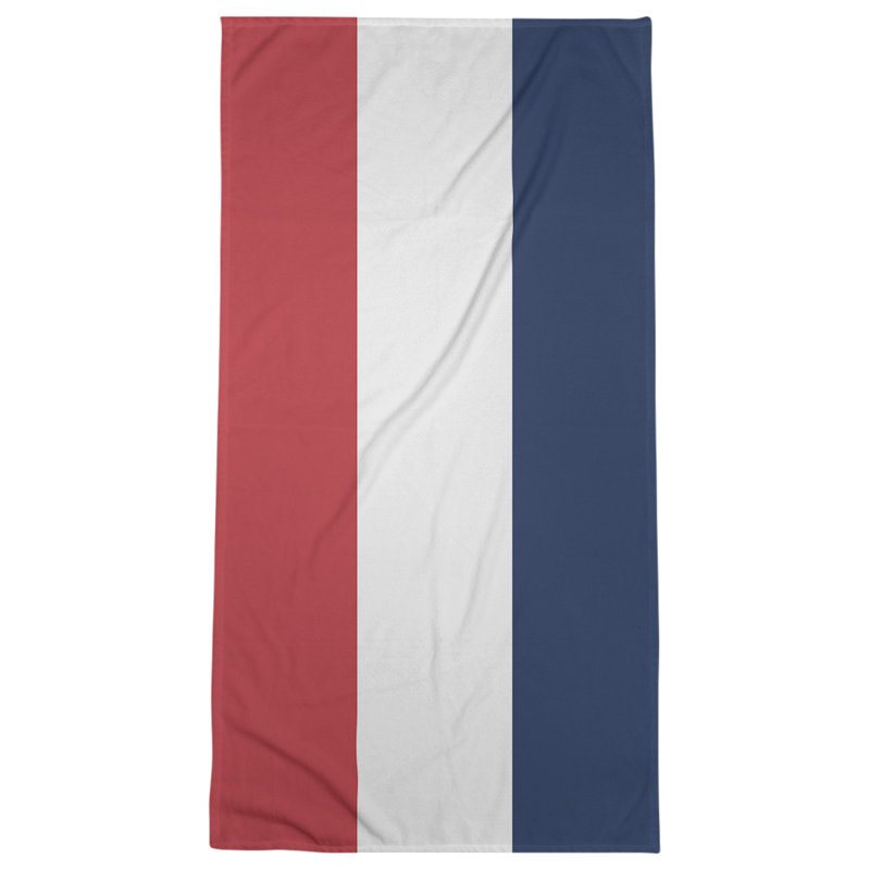 Boston Bath Towel, Red/White/Navy Blue, Microfiber