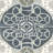 Eaton Wyndham Hand Tufted Wool/Viscose Damask Rug in Blue/Gray/Black-953558252