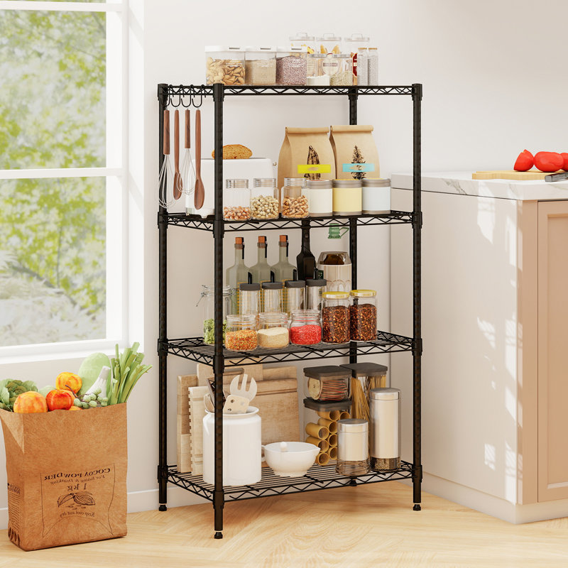 Metal Shelving Unit, 108cm H x 59cm W x 34cm D