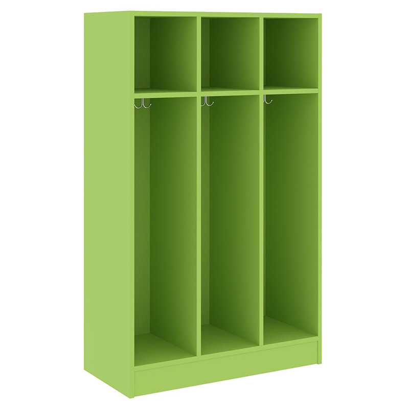 Armoire de vestiaire pour salle de classe triple à trois compartiments, Îlot