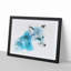 A Blue Fox in Abstract - Picture Frame Painting Print-55629471-55629472
