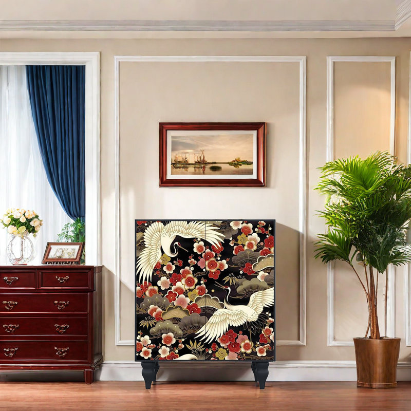 Chinese Style Shoe Cabinet 17 Pair Shoe Storage Cabinet