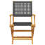 22-3 Wicker/Rattan Garden Chair With Cushion Folding Chair Set-105675894